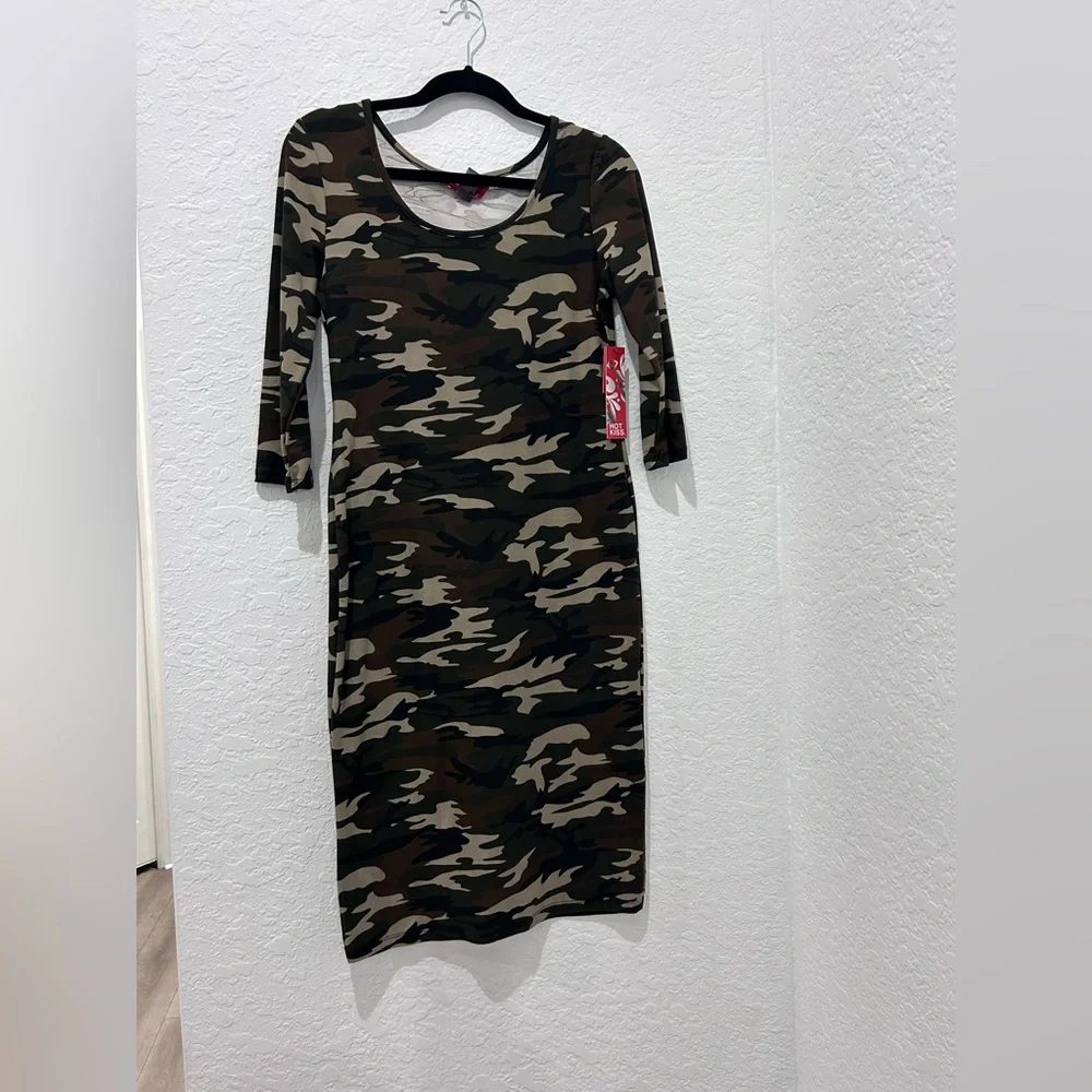 HOT TOPIC • Maxi Camo Dress • sz L - Picture 1 of 6
